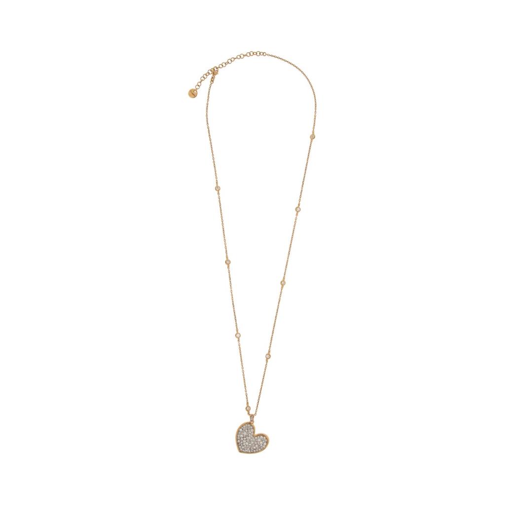 Collana Girocollo catena con ciondolo zircone cuore - RUE DES MILLE