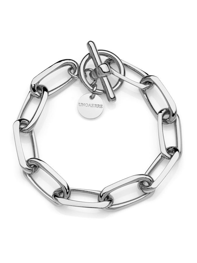 Bracciale catena forzatina argentata - UNOAERRE