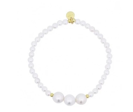 Bracciale Rue Des Mille elastico con perle - RUE DES MILLE