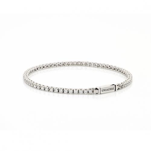 Bracciale Tennis Unoaerre in argento bianco - UNOAERRE