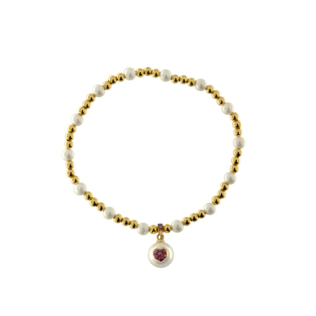 Bracciale Elastico Perla di conchiglia Rue Des Mille - RUE DES MILLE