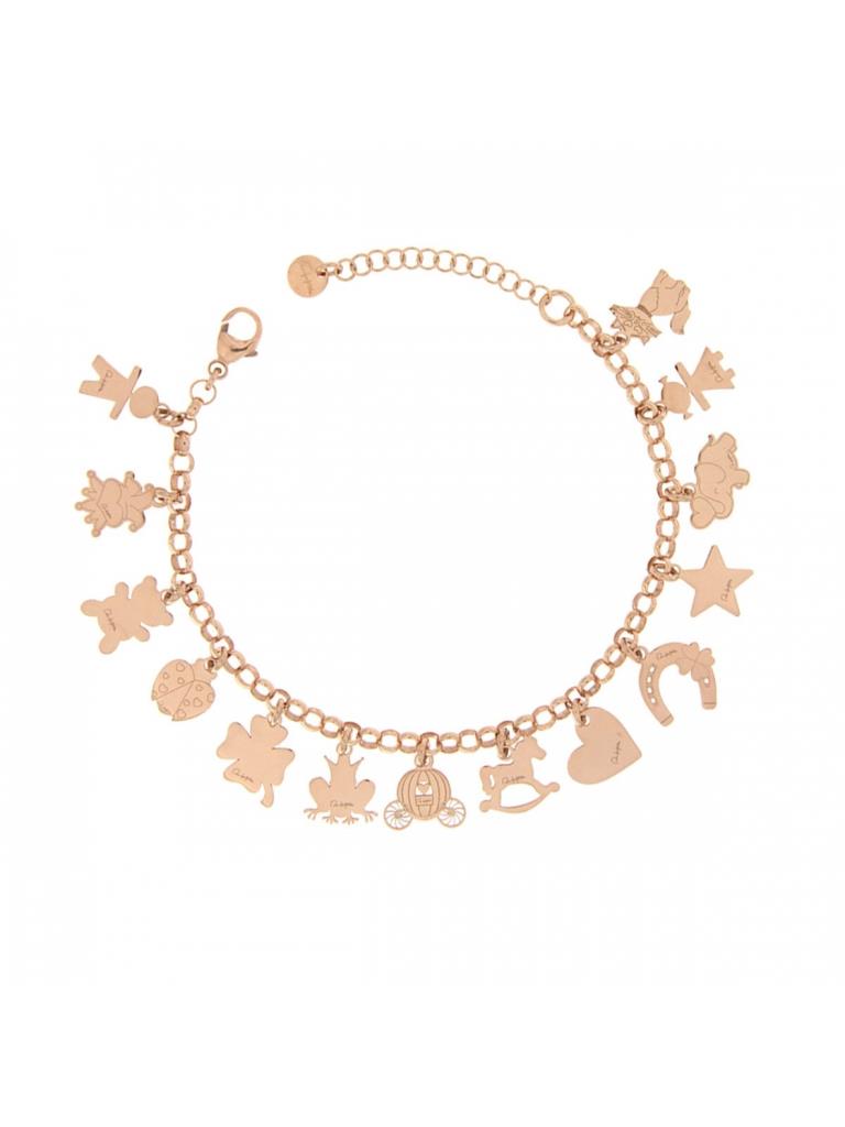 BRACCIALE ARG TIT 925% MULTI CHARMS - RUE DES MILLE