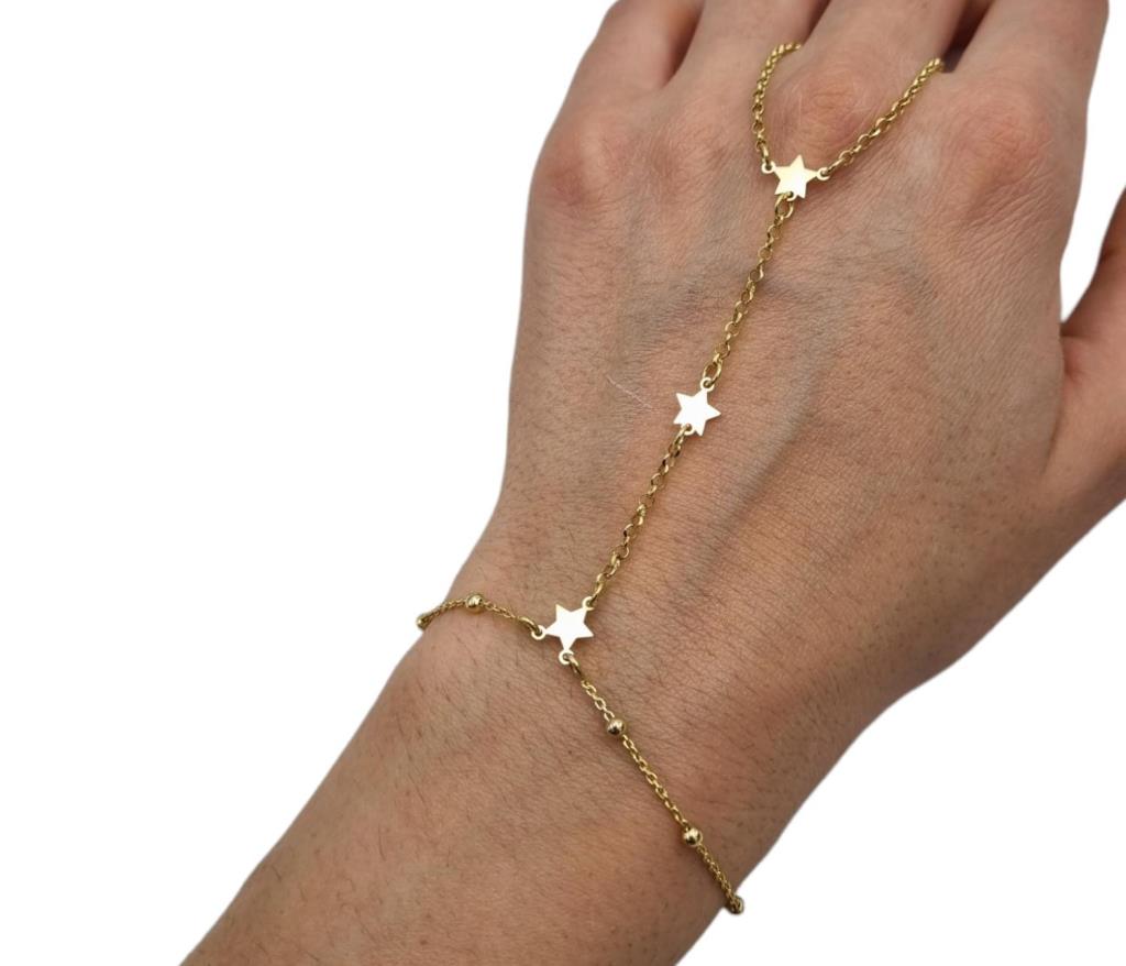 Baciamano Stelle Oro Giallo LORENZO SEGONI SILVER Gioielleria Lorenzo Segoni