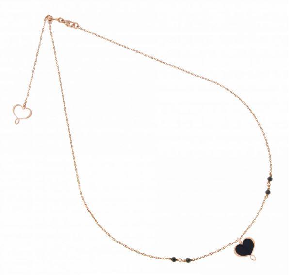 Collana Maman Et Sophie con Cuore Nero - MAMAN ET SOPHIE