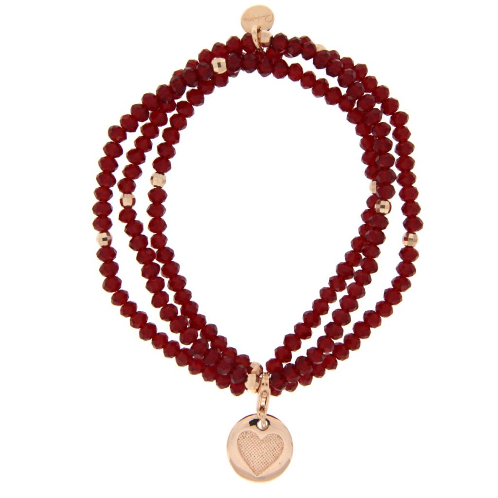 Braccialre Rue Des Mille Con Pietre Rosse - RUE DES MILLE