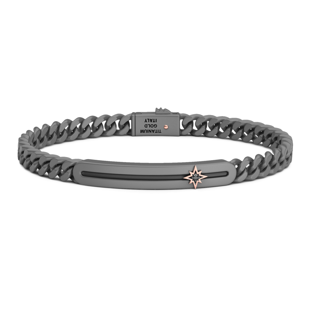 Bracciale Zancan in titanio e oro  - ZANCAN
