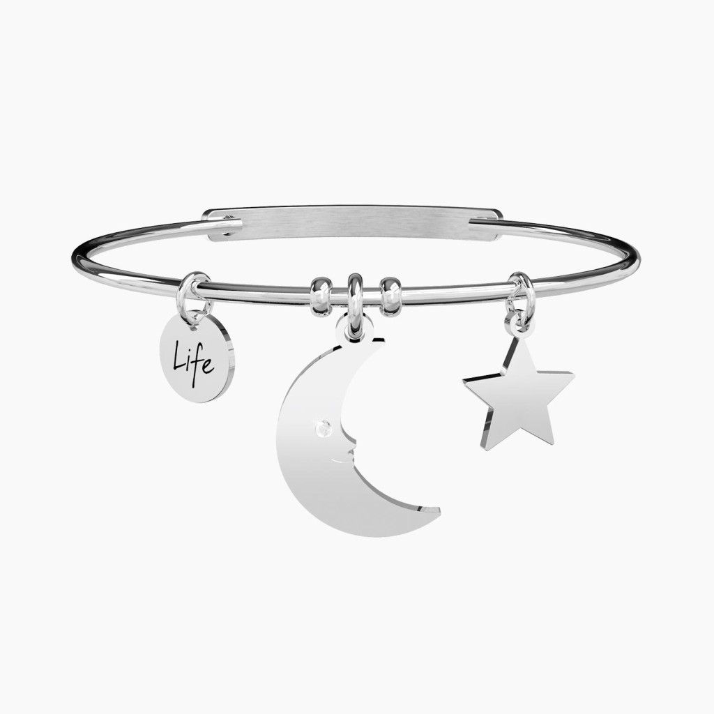 Bangle con ciondoli luna e stella - KIDULT