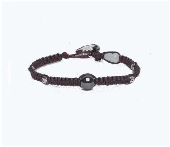 Bracciale Tamashii The Silver and Jade collection in Pietre dure Ematite  - TAMASHII