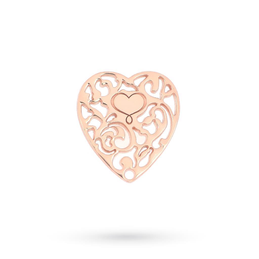 Mono Orecchino Maman et Sophie Cuore Vittoriano Oro Rosa Grande - MAMAN ET SOPHIE