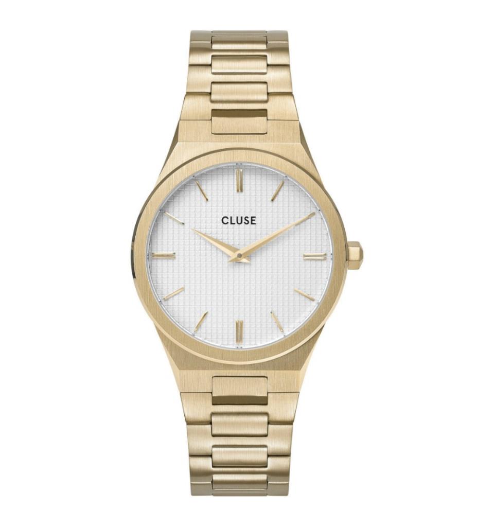 Orologio Cluse Vigoureux H-Link Gold Snow White/Gold - CLUSE