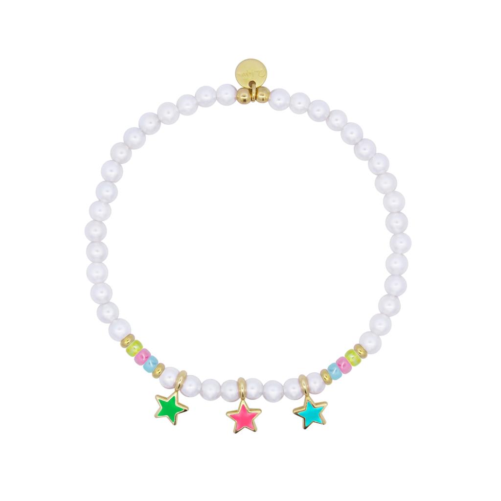Bracciale Rue Des Mille Perle con Stelle Multicolor - RUE DES MILLE
