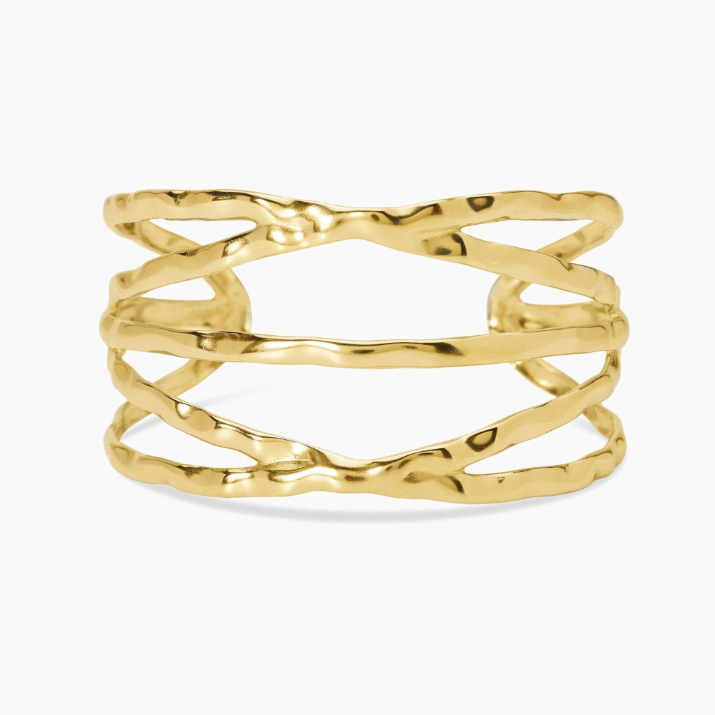 Bracciale cuff in acciaio dorato STYLE 73 - KIDULT