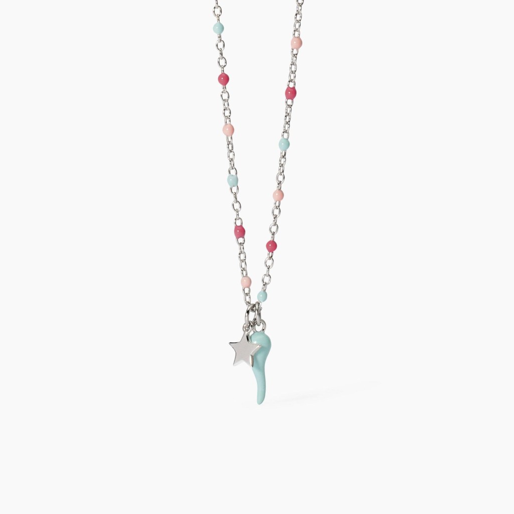 Girocollo multicolor da bambina con cornetto - MABINA