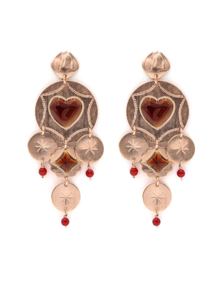 Orecchino Cerchio Mocha - SACRAMORE FIRENZE