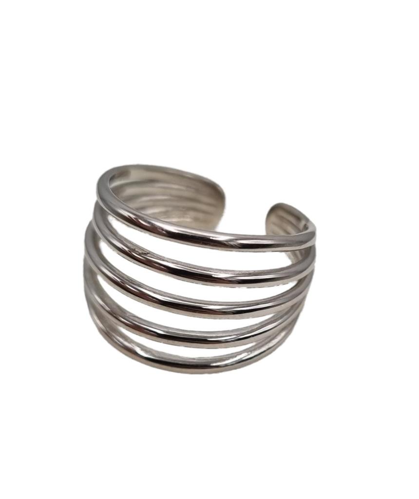 Anello Fascia Maxi Argento - LORENZO SEGONI SILVER