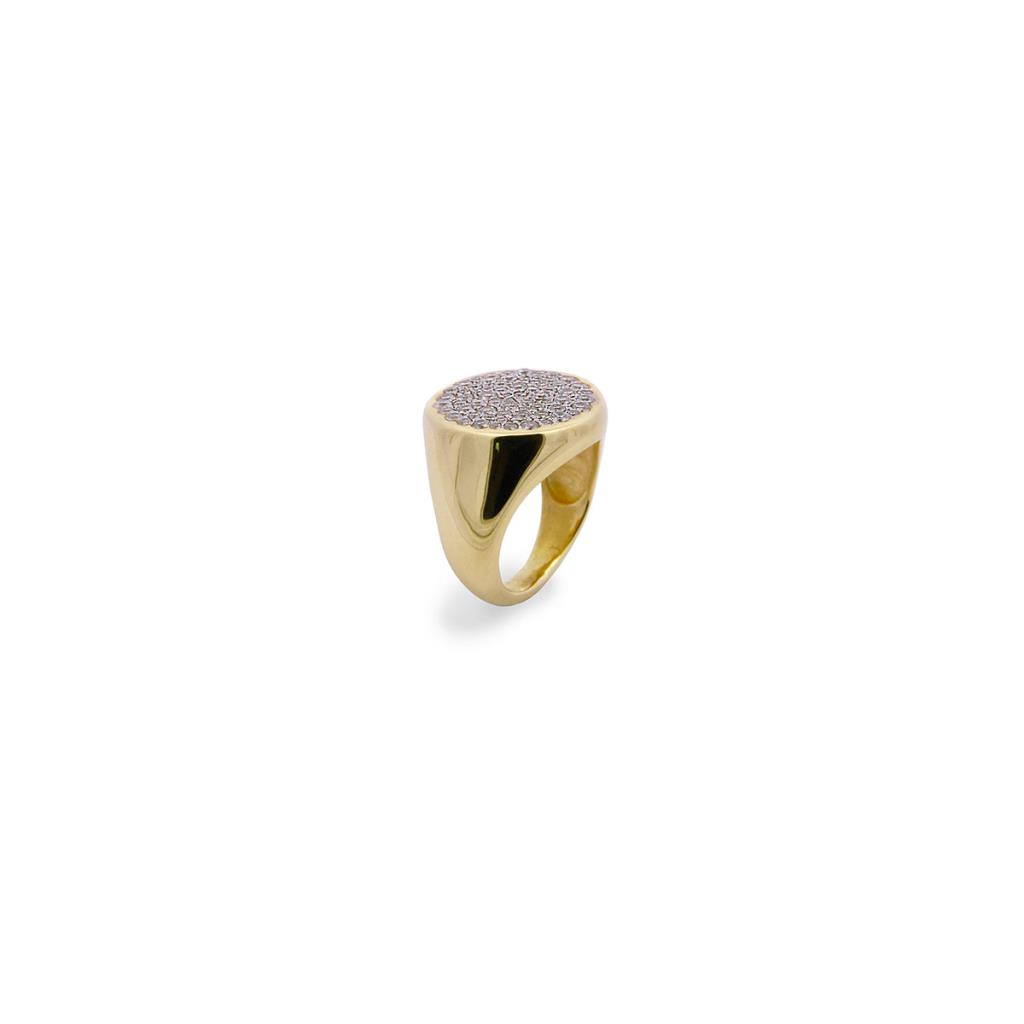 Anello Rue Des Mille Scudo Pavè - RUE DES MILLE