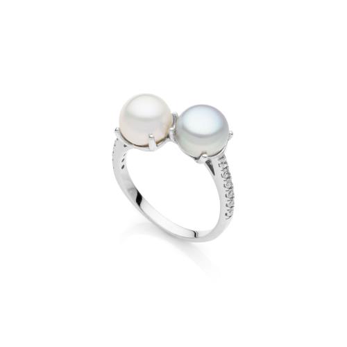 Anello in argento con perle - UNOAERRE