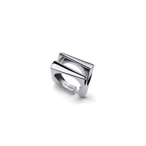 Anello design argentato - UNOAERRE