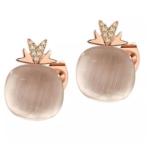 GEMMA ORECC. RG FUME CAT EYE ARG.925 - MORELLATO