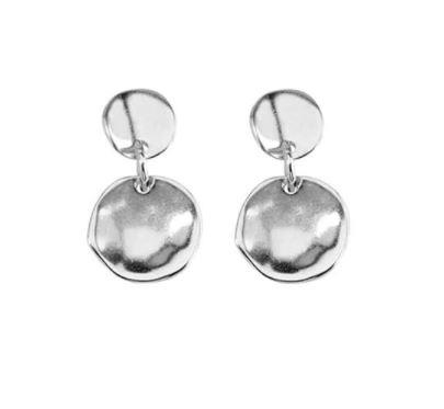UNOde50 Orecchini A Cerchio Argento Placcato - Design Aperto Ispirato All'Estetica Cinese