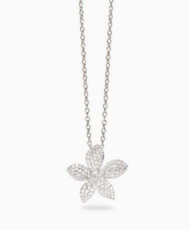 Girocollo in bronzo e argento con fiore - MABINA