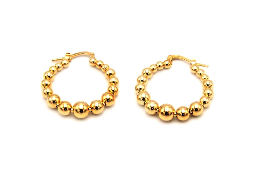 Orecchini A Cerchio Con Sfere - LORENZO SEGONI SILVER