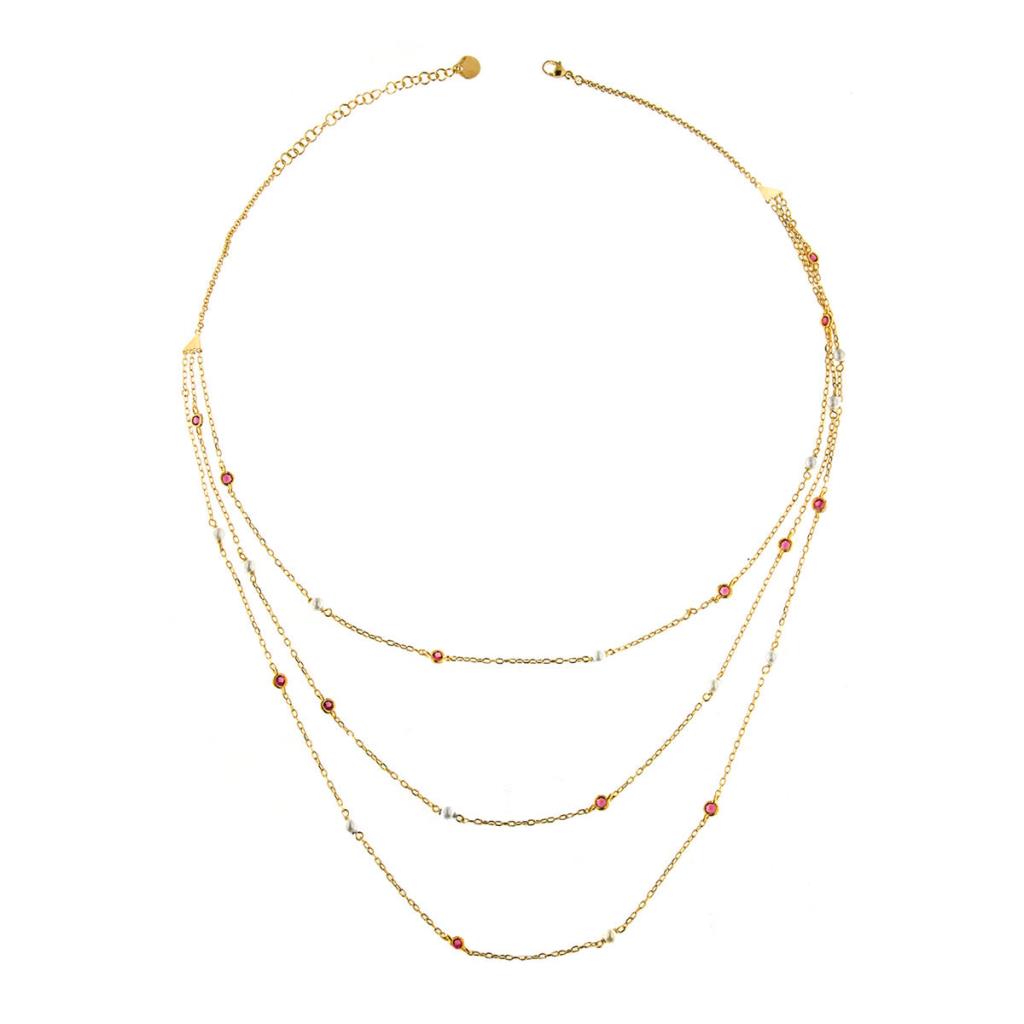 Girocollo Tre Fili Galactica Rue Des Mille - RUE DES MILLE