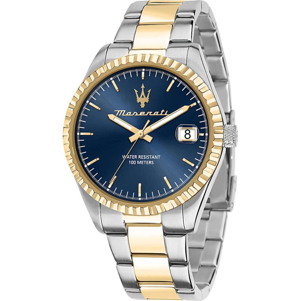 Orologio Uomo Multifunzione Maserati Competizione Blu Gold - MASERATI