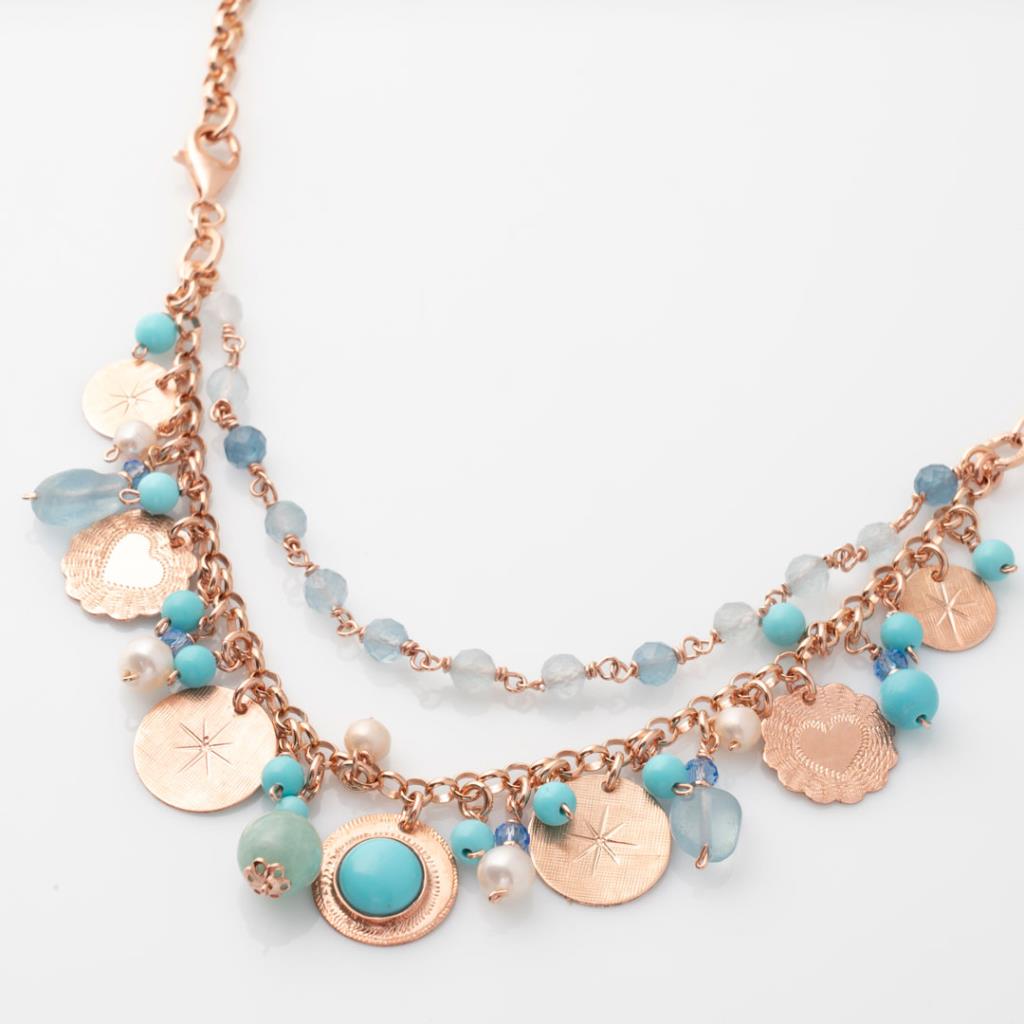 Collana Sacramore Firenze con pendenti Turchesi - SACRAMORE FIRENZE
