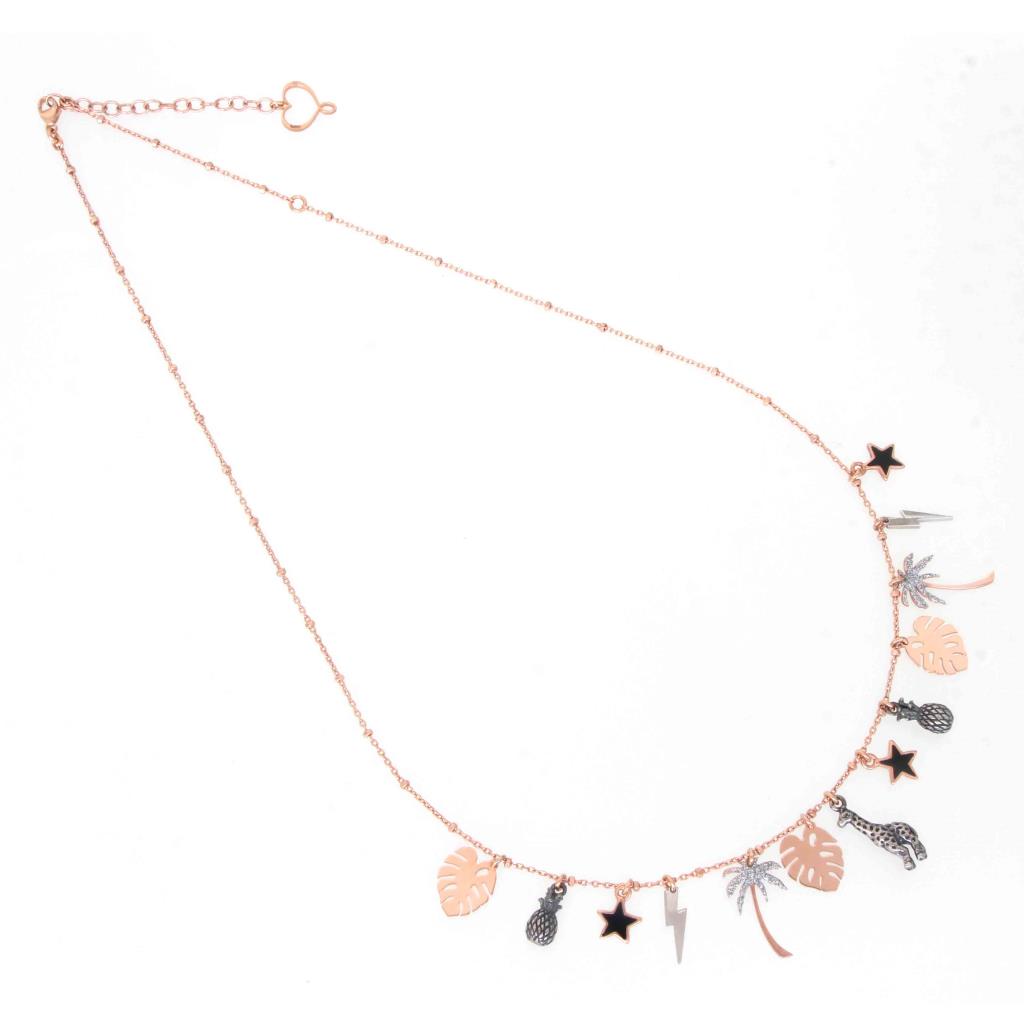 Collana Girocollo con Ementi pendenti vicini  - MAMAN ET SOPHIE