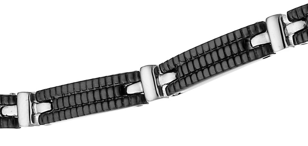 Bracciale Zancan da uomo acciaio pvd Nero - ZANCAN