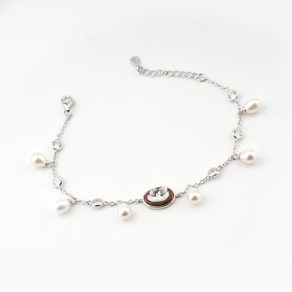 Bracciale Cameo Italiano Perle - CAMEO ITALIANO