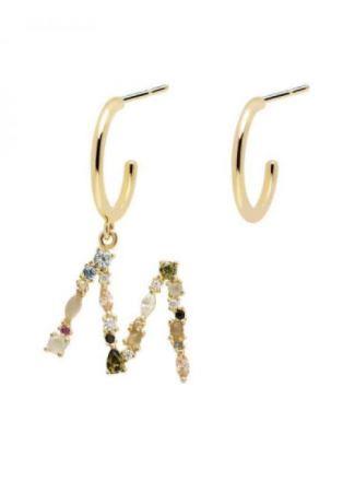 Orecchini P D Paola Iniziale M - PDPAOLA