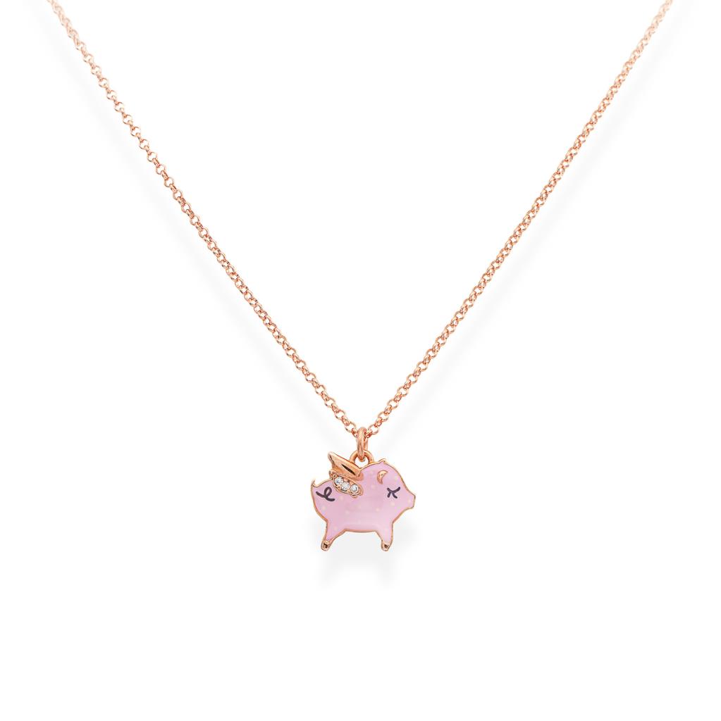 Collana Versari Accessories con ciondolo maialino pendente - VERSARI ACCESSORIES