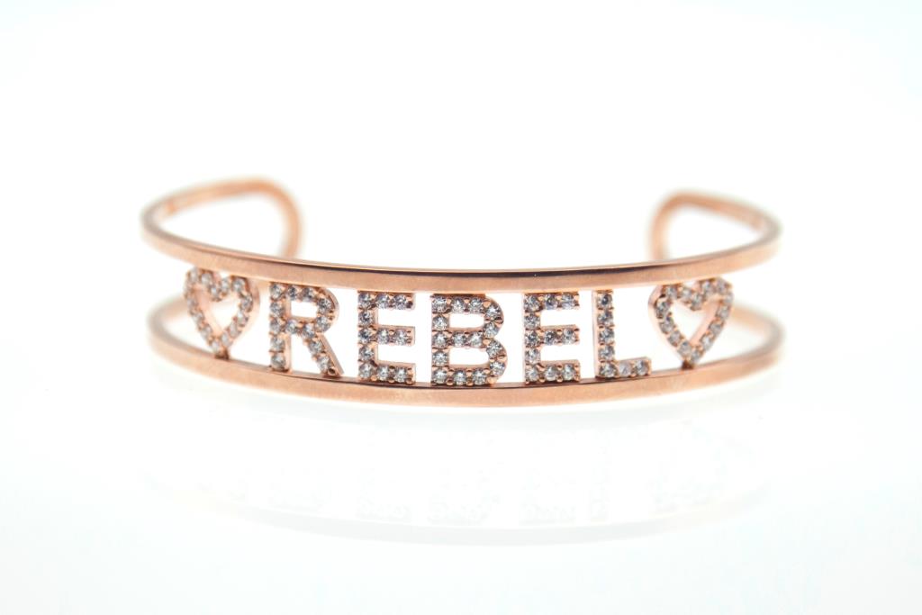 Bracciale Rigido Rebel - LORENZO SEGONI SILVER