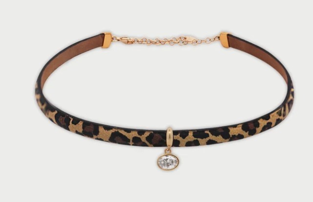 Choker Leopardato Oval Cut - RUE DES MILLE