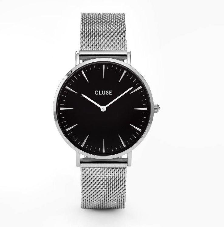 Orologio Cluse La Boheme Mesh Silver/Black - CLUSE