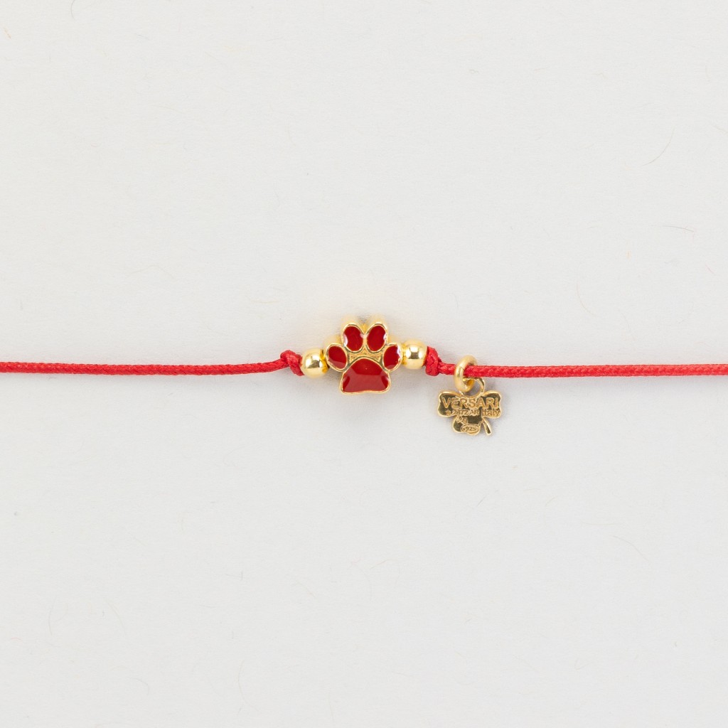 Bracciale cordino zampa - VERSARI ACCESSORIES