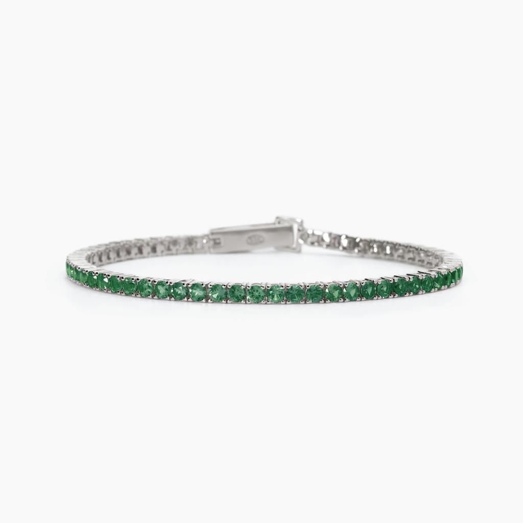 Bracciale Tennis Mabina Verde Smeraldo - MABINA