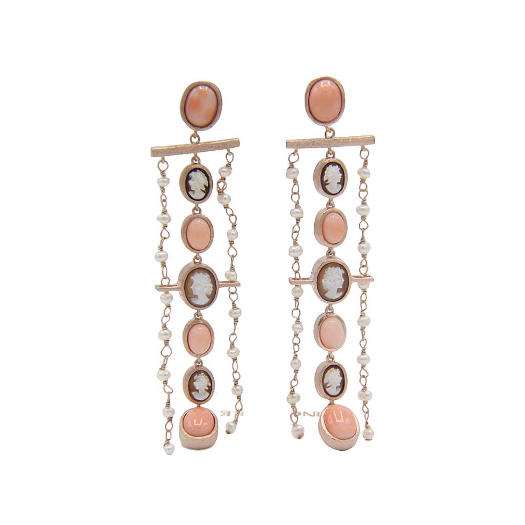 Orecchini Cameo Italiano Anastasia - CAMEO ITALIANO