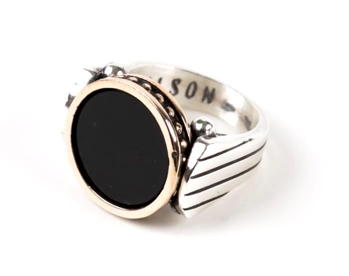 Anello Nelson Kichwa Grande Nero - NELSON