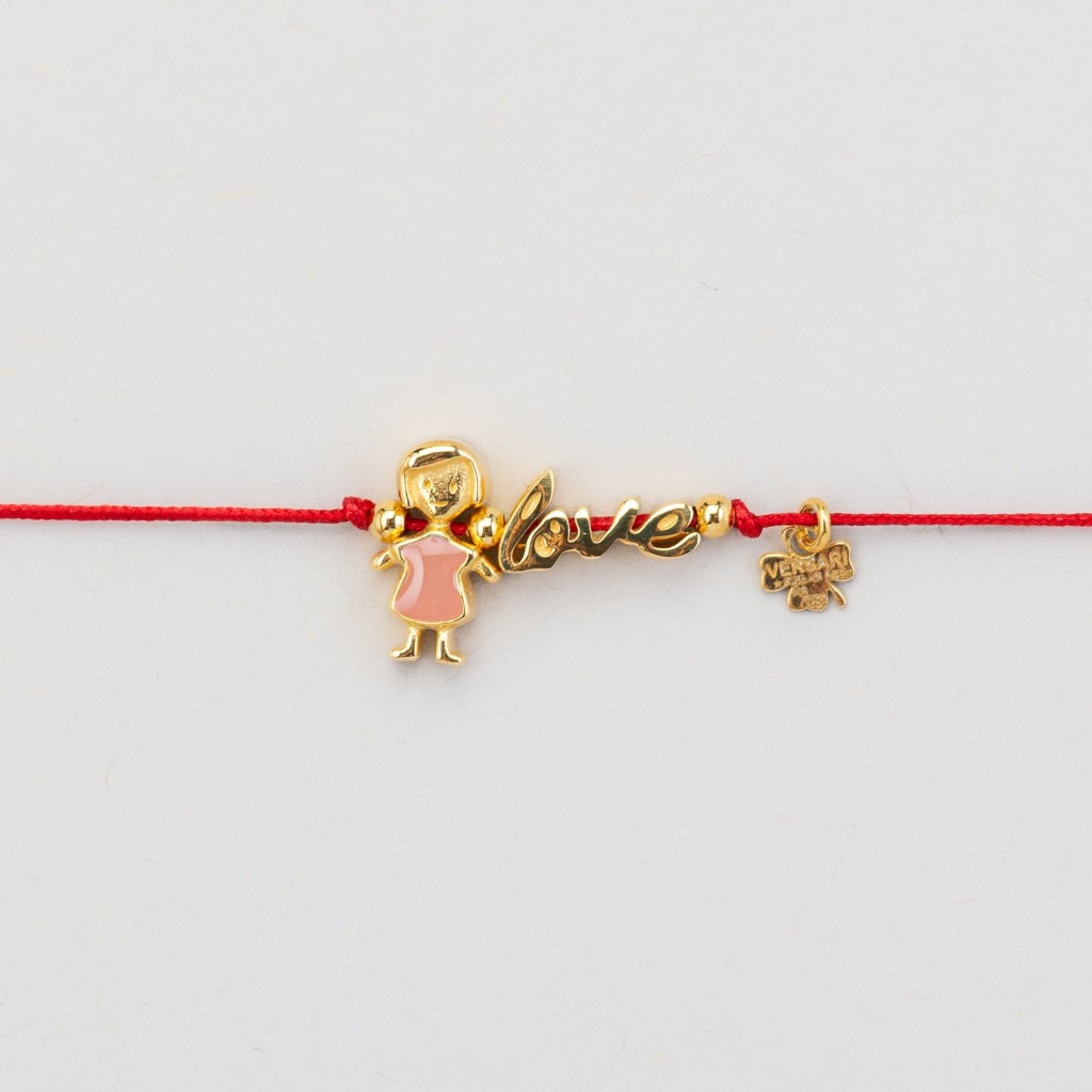 Bracciale Cordino Bambina e Love - VERSARI ACCESSORIES