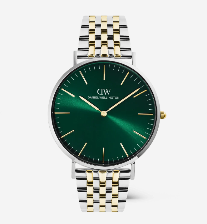 Classic 7-Link Emerald Two Tone - DANIEL WELLINGTON
