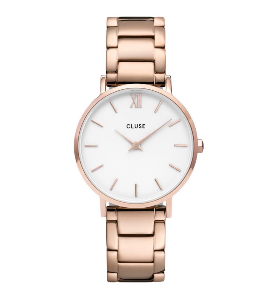 Orologio Cluse Minuit 3 Link Rose Gold White Rose Gold CLUSE