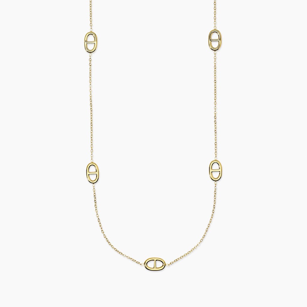 Collana con staffe in acciaio dorato STYLE 84 - KIDULT
