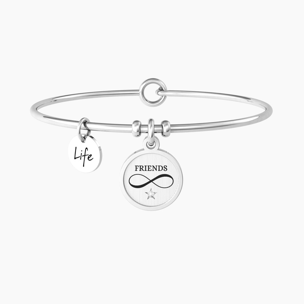 Bracciale rigido amicizia con ciondolo infinito - KIDULT