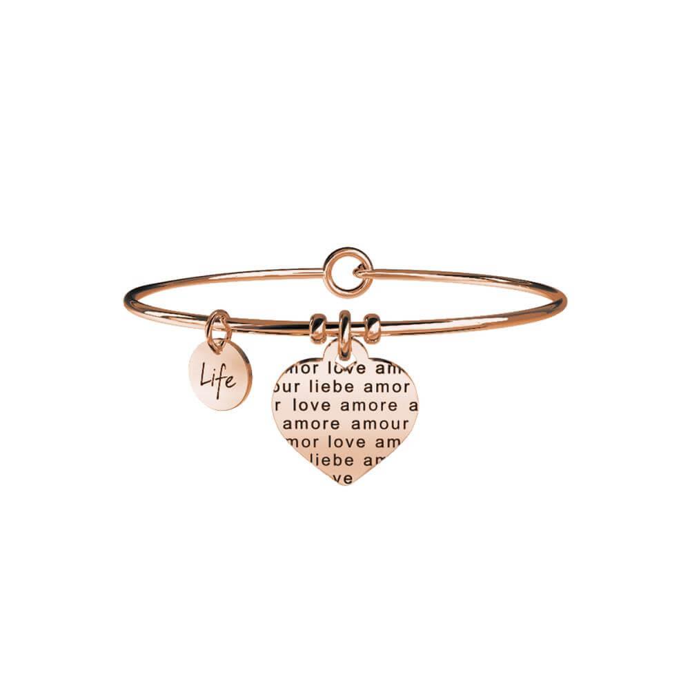 BRACCIALE IN ACCIAIO 316L E PVD ROS&Egrave; - KIDULT