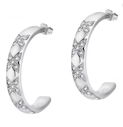 CERCHI ORECC. SS WHITE STONES - MORELLATO