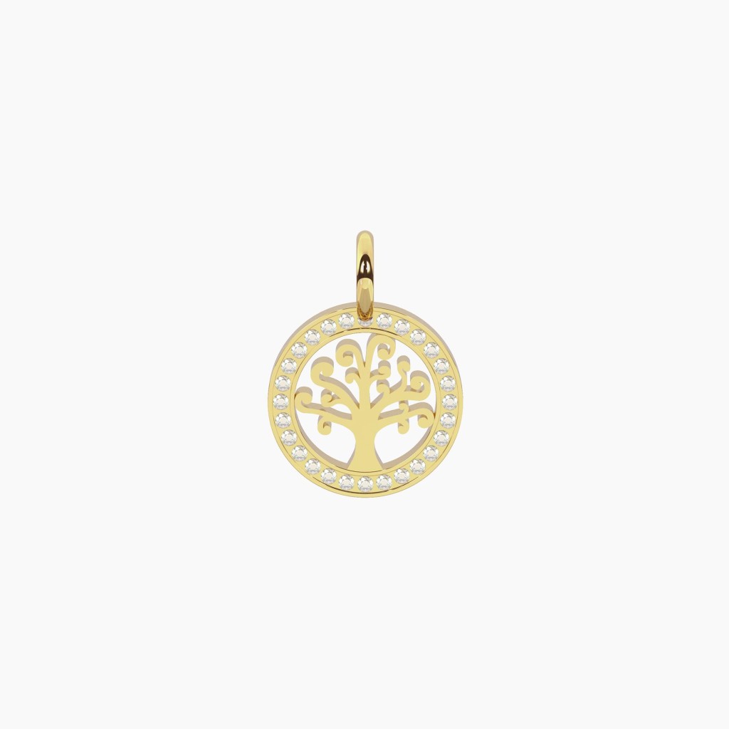 Ciondolo dorato albero della vita - KIDULT COMPONIBILE