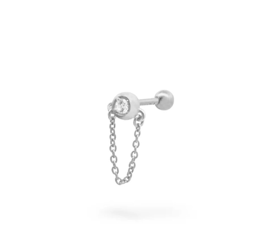 Helix Rue Des Mille argento 925 oro con zircone e catenella  - RUE DES MILLE